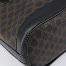 CELINE Macadam Tote Bag PVC Black Gold Auth 214449-11