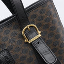 CELINE Macadam Tote Bag PVC Black Gold Auth 214449-14