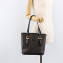CELINE Macadam Tote Bag PVC Black Gold Auth 214449-24
