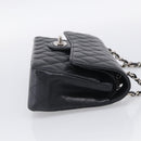 CHANEL Matelasse 23 Double Flap Chain Shoulder Bag Caviar Skin CC Auth 214455SM-5