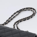 CHANEL Matelasse 23 Double Flap Chain Shoulder Bag Caviar Skin CC Auth 214455SM-8