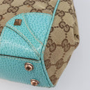 GUCCI GG Canvas Jackie Hand Bag Beige Gold 124409 Auth 214482-10