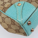 GUCCI GG Canvas Jackie Hand Bag Beige Gold 124409 Auth 214482-13