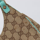 GUCCI GG Canvas Jackie Hand Bag Beige Gold 124409 Auth 214482-15