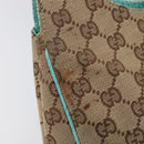 GUCCI GG Canvas Jackie Hand Bag Beige Gold 124409 Auth 214482-16