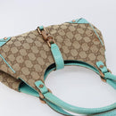 GUCCI GG Canvas Jackie Hand Bag Beige Gold 124409 Auth 214482-6