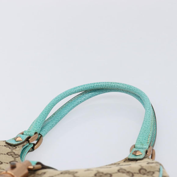 GUCCI GG Canvas Jackie Hand Bag Beige Gold 124409 Auth 214482