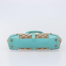 GUCCI GG Canvas Jackie Hand Bag Beige Gold 124409 Auth 214482-9