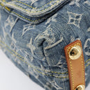 LOUIS VUITTON Monogram Denim Buggy PM Shoulder Bag Blue M95049 LV Auth 214486V-11