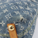 LOUIS VUITTON Monogram Denim Buggy PM Shoulder Bag Blue M95049 LV Auth 214486V-12