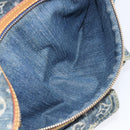 LOUIS VUITTON Monogram Denim Buggy PM Shoulder Bag Blue M95049 LV Auth 214486V-21