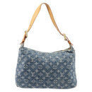 LOUIS VUITTON Monogram Denim Buggy PM Shoulder Bag Blue M95049 LV Auth 214486V-3