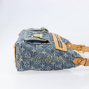 LOUIS VUITTON Monogram Denim Buggy PM Shoulder Bag Blue M95049 LV Auth 214486V-4