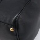 FENDI Celeria Hand Bag Leather Black Gold 8BL061 Auth 214488A-12