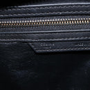 CELINE Luggage Mini Shopper Hand Bag Leather Black Gold Auth 214490V-16