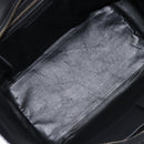 CELINE Luggage Mini Shopper Hand Bag Leather Black Gold Auth 214490V-17