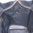 CELINE Luggage Mini Shopper Hand Bag Leather Black Gold Auth 214490V-18