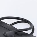 CELINE Luggage Mini Shopper Hand Bag Leather Black Gold Auth 214490V-8