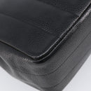 CHANEL Mademoiselle Chain Shoulder Bag Caviar Skin Black Gold CC Auth 214493SAM-13