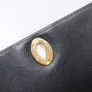 CHANEL Mademoiselle Chain Shoulder Bag Caviar Skin Black Gold CC Auth 214493SAM-16