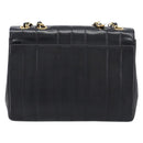CHANEL Mademoiselle Chain Shoulder Bag Caviar Skin Black Gold CC Auth 214493SAM-3