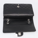 CHANEL Matelasse 25 Double Flap Chain Shoulder Bag Lamb Skin Auth 214495SAM-15