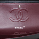 CHANEL Matelasse 25 Double Flap Chain Shoulder Bag Lamb Skin Auth 214495SAM-18