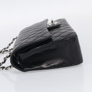 CHANEL Matelasse 25 Double Flap Chain Shoulder Bag Lamb Skin Auth 214495SAM-4