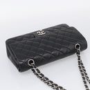 CHANEL Matelasse 25 Double Flap Chain Shoulder Bag Lamb Skin Auth 214495SAM-6