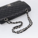 CHANEL Matelasse 25 Double Flap Chain Shoulder Bag Lamb Skin Auth 214495SAM-7