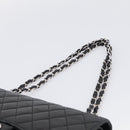 CHANEL Matelasse 25 Double Flap Chain Shoulder Bag Lamb Skin Auth 214495SAM-8