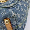 LOUIS VUITTON Monogram Denim Buggy PM Shoulder Bag Blue M95049 LV Auth 214501V-11