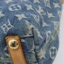 LOUIS VUITTON Monogram Denim Buggy PM Shoulder Bag Blue M95049 LV Auth 214501V-13