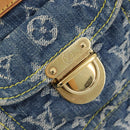 LOUIS VUITTON Monogram Denim Buggy PM Shoulder Bag Blue M95049 LV Auth 214501V-24