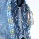 LOUIS VUITTON Monogram Denim Buggy PM Shoulder Bag Blue M95049 LV Auth 214501V-25