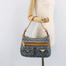 LOUIS VUITTON Monogram Denim Buggy PM Shoulder Bag Blue M95049 LV Auth 214501V-27