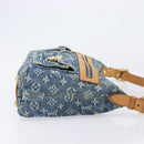 LOUIS VUITTON Monogram Denim Buggy PM Shoulder Bag Blue M95049 LV Auth 214501V-4