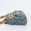 LOUIS VUITTON Monogram Denim Buggy PM Shoulder Bag Blue M95049 LV Auth 214501V-5
