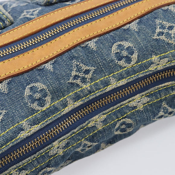 LOUIS VUITTON Monogram Denim Buggy PM Shoulder Bag Blue M95049 LV Auth 214501V