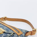 LOUIS VUITTON Monogram Denim Buggy PM Shoulder Bag Blue M95049 LV Auth 214501V-9