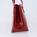 LOUIS VUITTON Vernis Rayure Wilshire PM Bag Pomme D'amour M91701 LV Auth 214505V-5