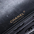CHANEL Wild Stitch Matelasse Chain Shoulder Bag Leather Black CC Auth 214507SAV-18