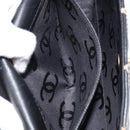 CHANEL Wild Stitch Matelasse Chain Shoulder Bag Leather Black CC Auth 214507SAV-23