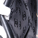 CHANEL Wild Stitch Matelasse Chain Shoulder Bag Leather Black CC Auth 214507SAV-24