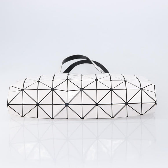 ISSEY MIYAKE BAO BAO Tote Bag Vinyl White Black Auth 214513A