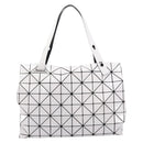 ISSEY MIYAKE BAO BAO Tote Bag Vinyl White Black Auth 214513A-2