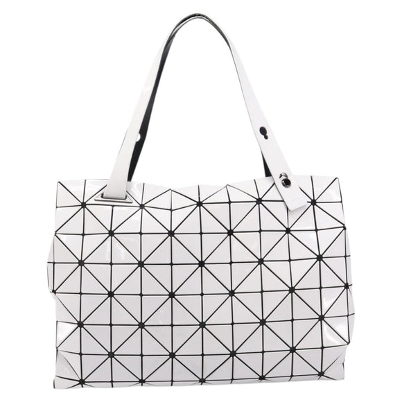 ISSEY MIYAKE BAO BAO Tote Bag Vinyl White Black Auth 214513A