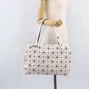 ISSEY MIYAKE BAO BAO Tote Bag Vinyl White Black Auth 214513A-24