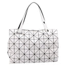ISSEY MIYAKE BAO BAO Tote Bag Vinyl White Black Auth 214513A-3
