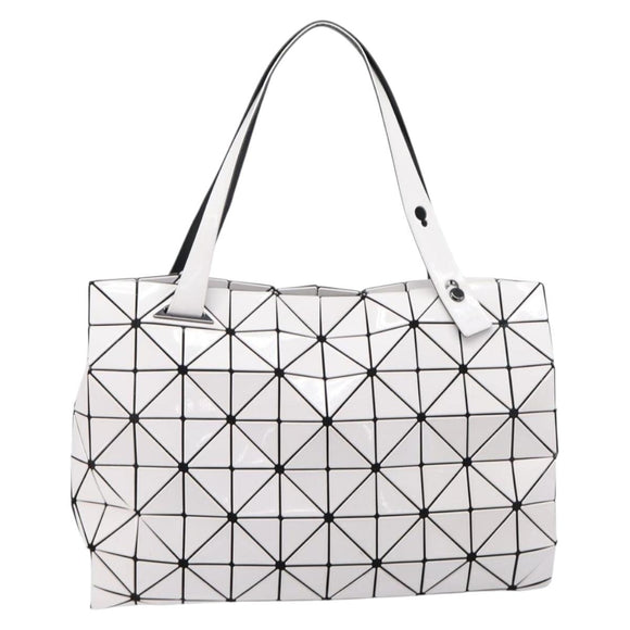 ISSEY MIYAKE BAO BAO Tote Bag Vinyl White Black Auth 214513A